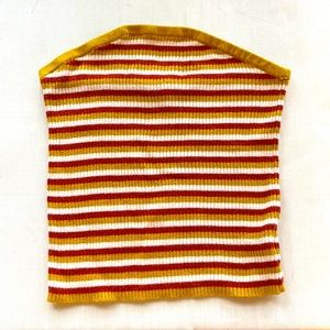 American Eagle strapless stripe shirt